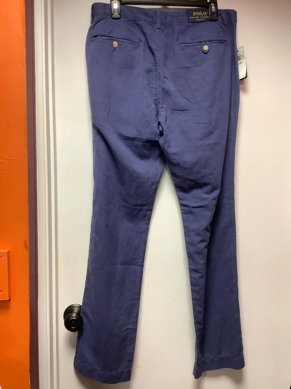 Polo RL Straight Fit Linen/Cotton Blend Pants NWT